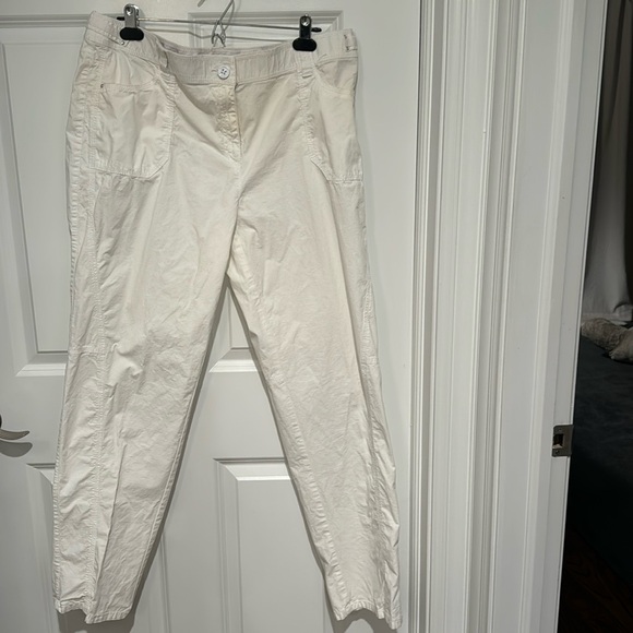 Chicos White Cotton slacks - Picture 1 of 8